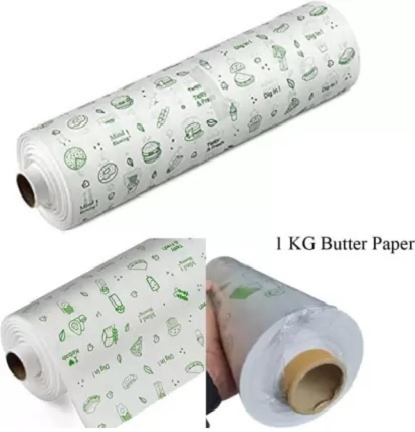 Buy Pearsilk 2 Pcs Combo Pack of Butter Paper 25 Meters, Food Wrapping  Paper, Parchment Paper