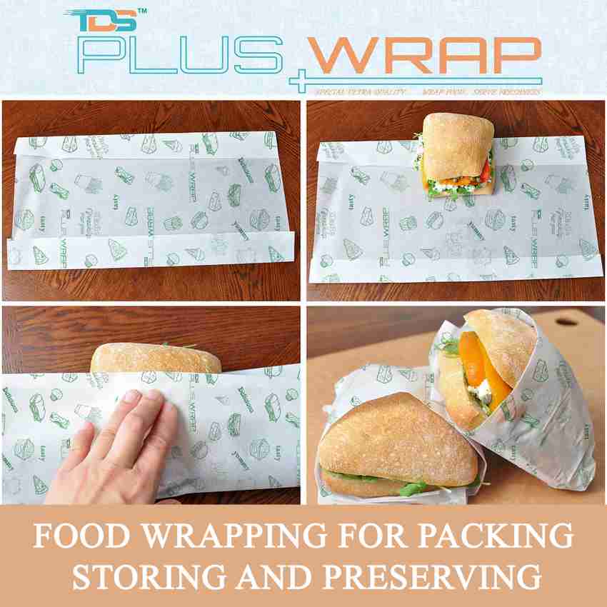 Imported Baking and Cooking Assorted design Parchment Paper Wrapping  Paper/Butter Paper, Oil Proof/Sandwich Wrap Paper/Food Wrapping Paper Roll  (130