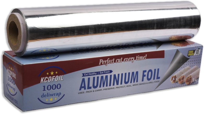 Aluminium foil / Food wrap roll/Aluminum Silver Food Kitchen Foil Roll  Paper 9Mtr Pack of 4