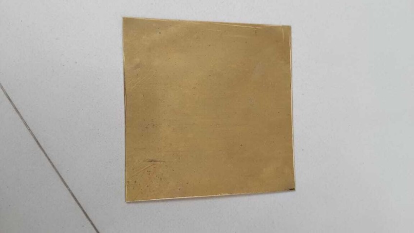 VITSZEE Brass plate metal sheet (100mm x100mm x 1mm) for multipurpose use Shrinkwrap  Price in India - Buy VITSZEE Brass plate metal sheet (100mm x100mm x 1mm)  for multipurpose use Shrinkwrap online at