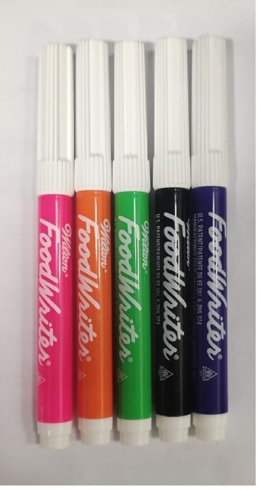 Wilton FoodWriter Fine Tip Edible Color Markers, 5-Pack