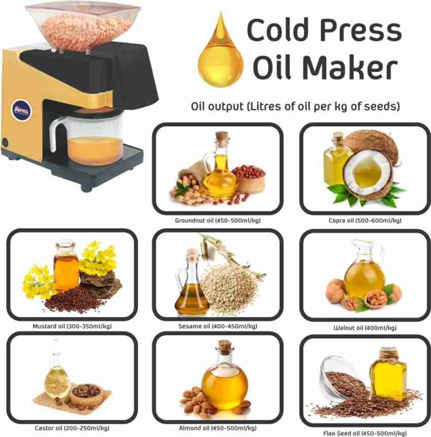 Softel Domestic Oil Maker Machine - 750 Watts with Temperature Controller, Oil  Extractor Machine