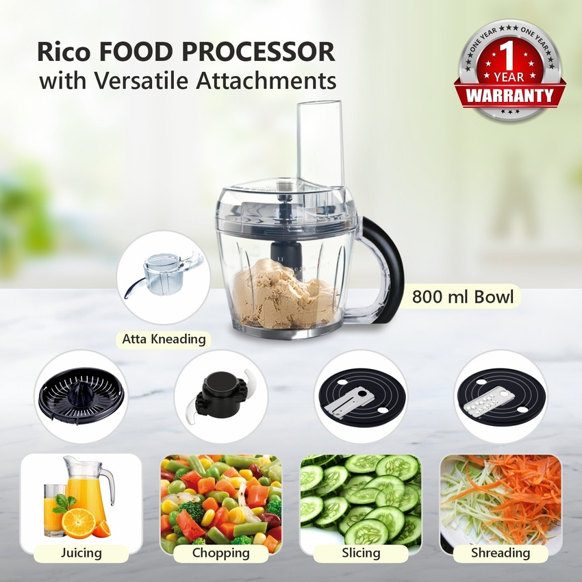 Food processor with atta kneader shop