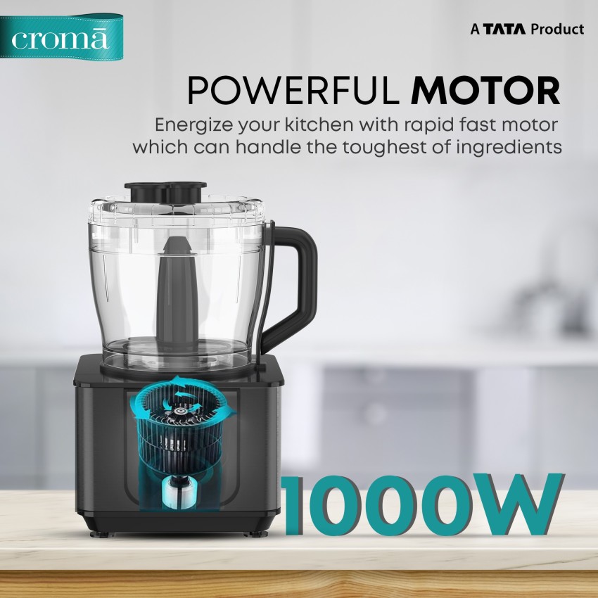 Buy Black+Decker 800 Watt Food Processor with 7 Blades (Black) Online -  Croma