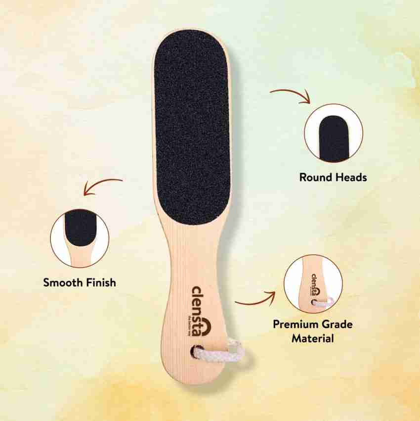 Professional Foot File Callus Remover - Wooden Foot Scrubber Filer