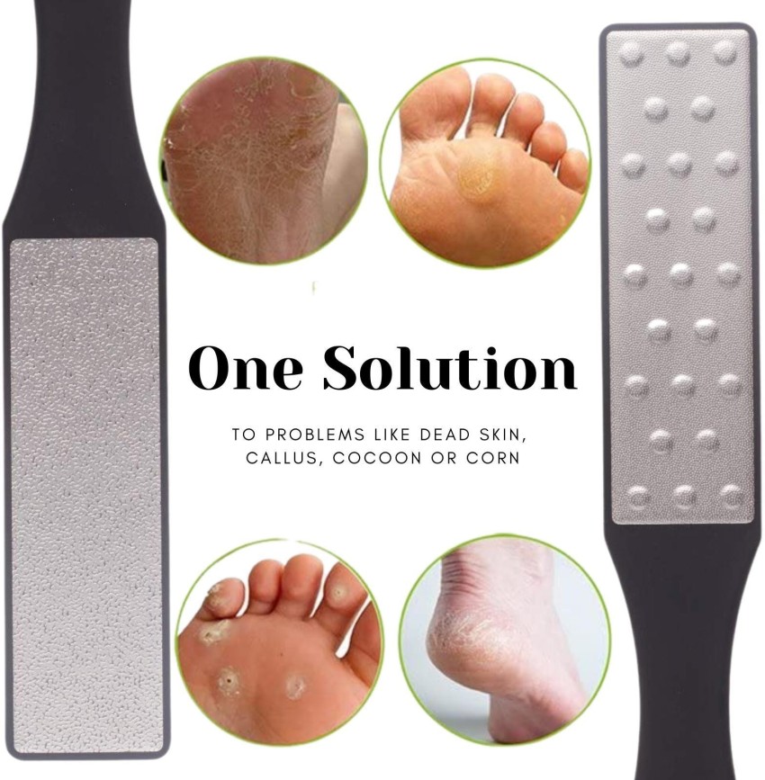 Triton Lazer Foot Scraper With Curved Handle, Dead Skin Callus