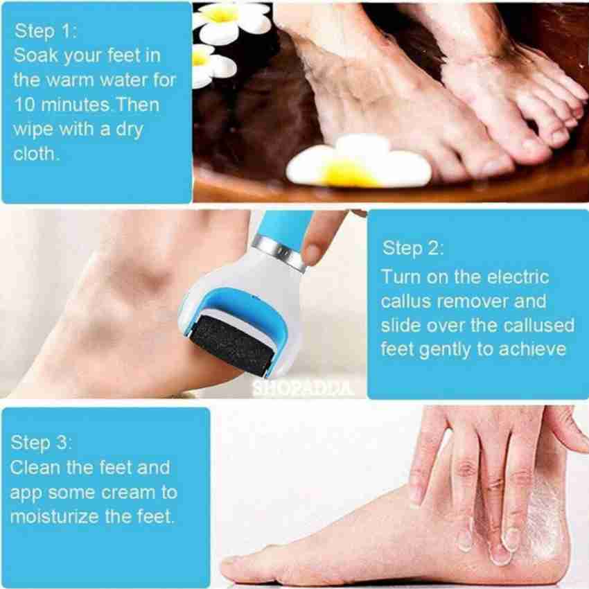 Foot crack remover outlet