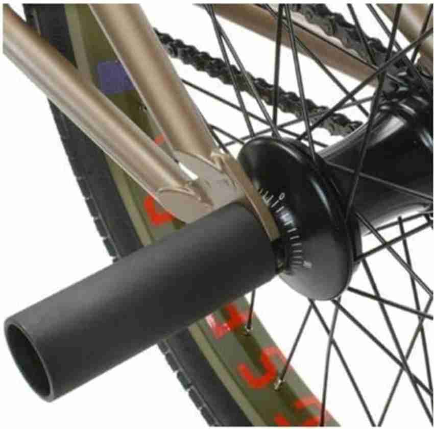 Bike axle pegs top
