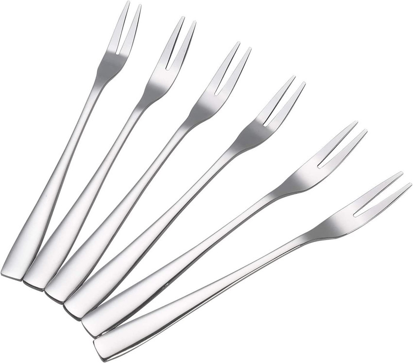 Incrizma Stainless Steel Two Prong Forks Cocktail Forks Small