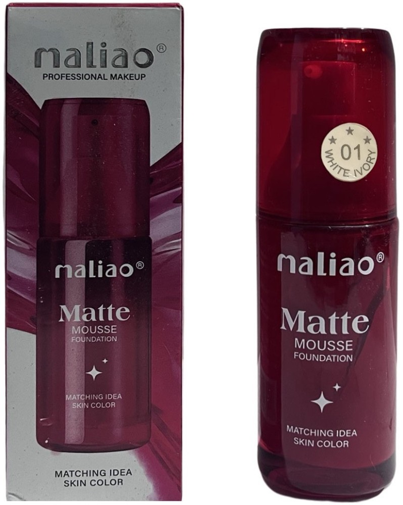 maliao Matte Mousse Liquid Foundation White Ivory Foundation - Price in  India, Buy maliao Matte Mousse Liquid Foundation White Ivory Foundation  Online In India, Reviews, Ratings & Features