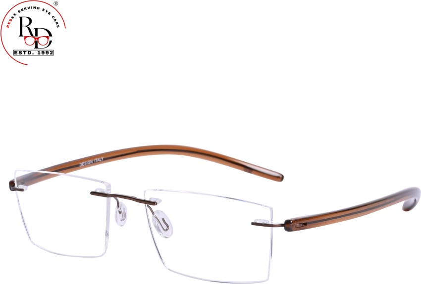 Redex rimless best sale rectangle frame