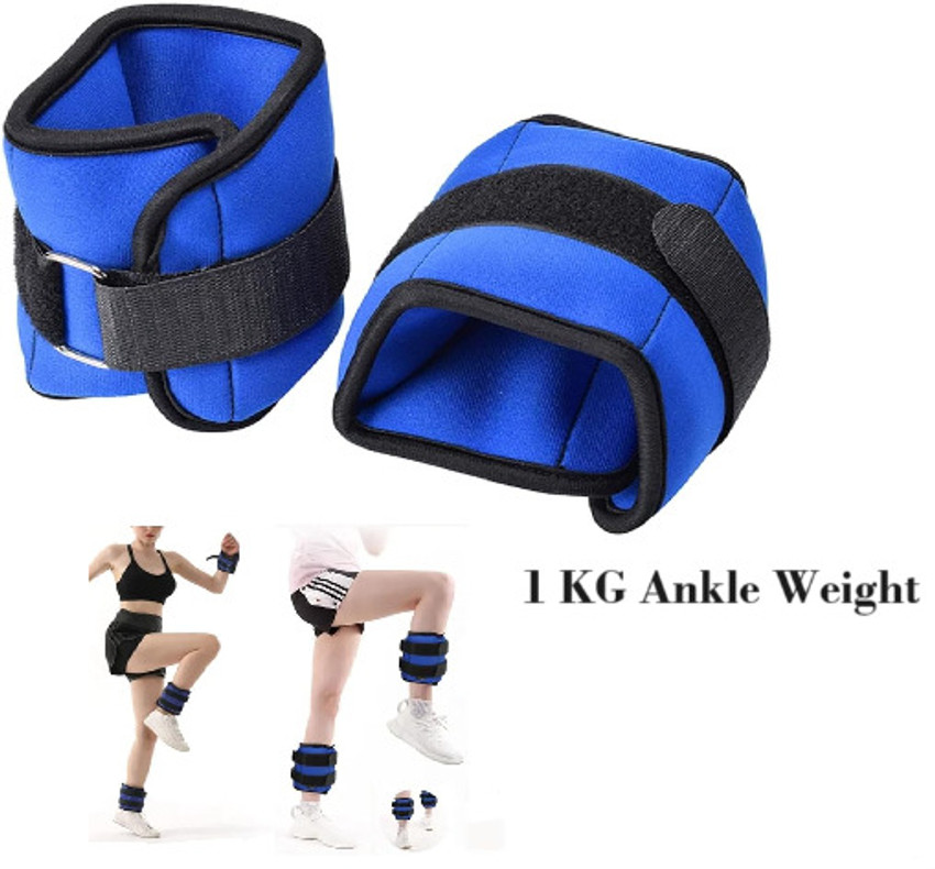 bulls fitness Ankle Weights 2 kg 1 KG Each x 2 pc Fitness Band Unisex Workout Equipment Blue Ankle Wrist Weight Buy bulls fitness Ankle Weights 2 kg 1 KG