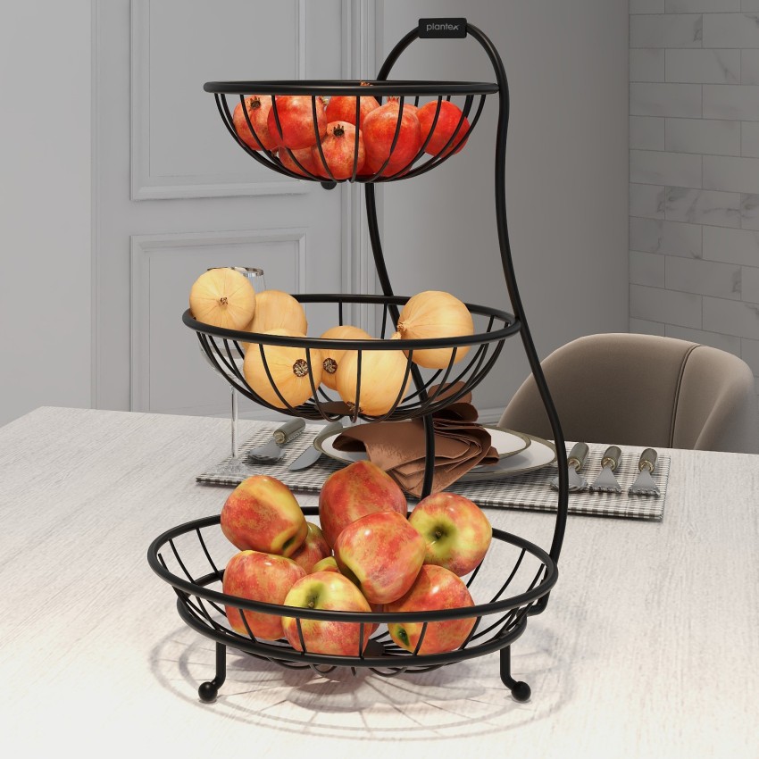 Buy SmartSlide 3 - Tier Fruit And Vegetable Basket For Kitchen