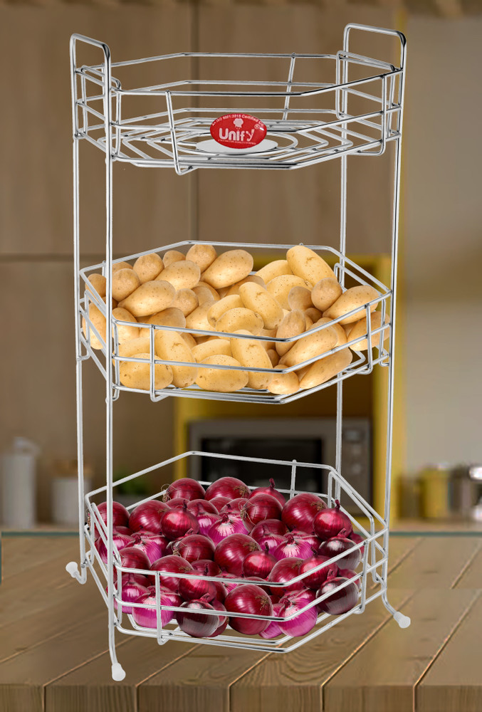UNIFY Stainless Steel Fruit Vegetable Basket Price in India Buy UNIFY Stainless Steel Fruit Vegetable Basket online at Flipkart