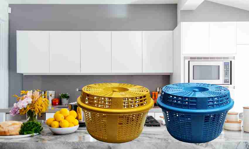 Skylii Plastic Basket Round With Lid Storage basket Fruit