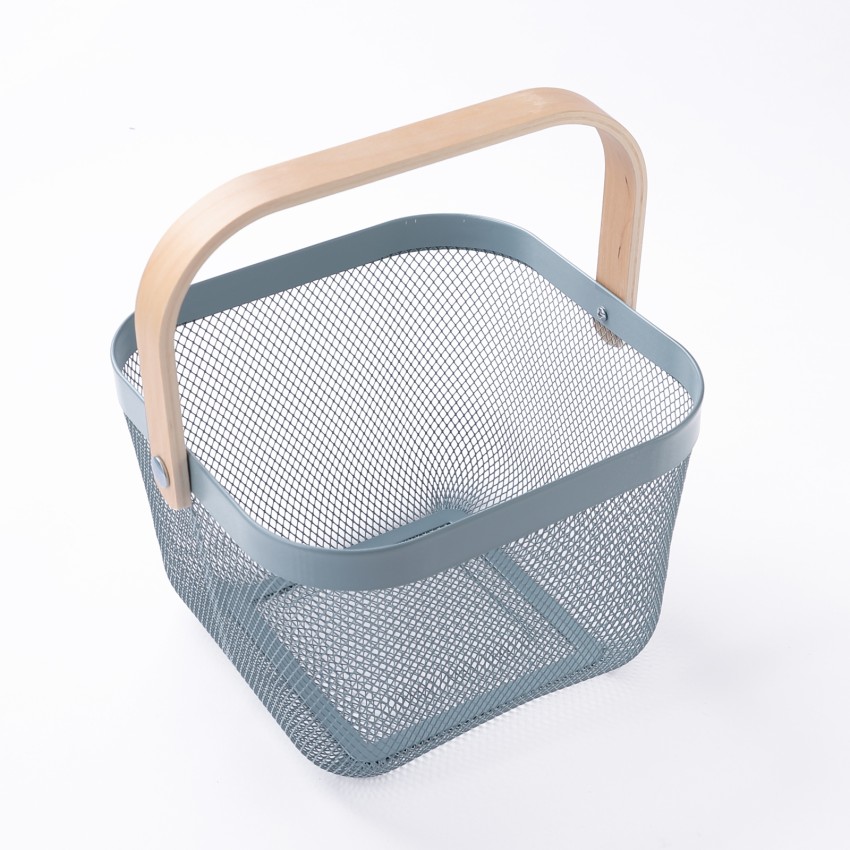 RISATORP Wire basket, white, 9 ¾x10 ¼x7 - IKEA
