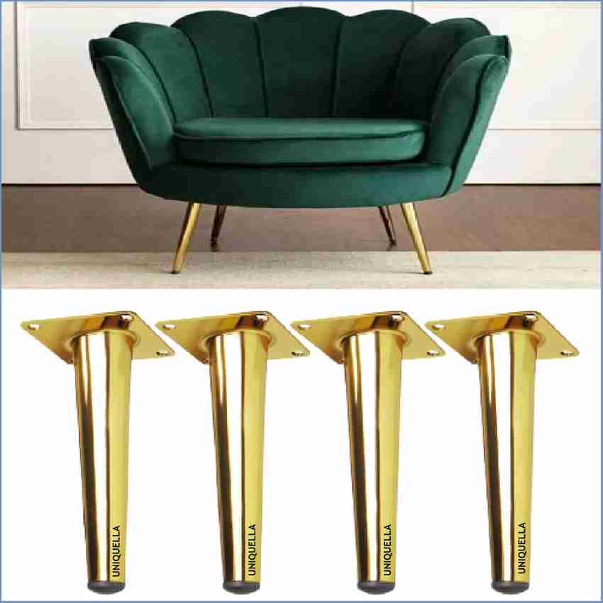 uniquella 8 Inch Glossy Gold Steel Sofa Couch Furniture Legs 4 Pcs Screw Included Sofa Legs Price in India Buy uniquella 8 Inch Glossy Gold Steel Sofa Couch Furniture Legs 4