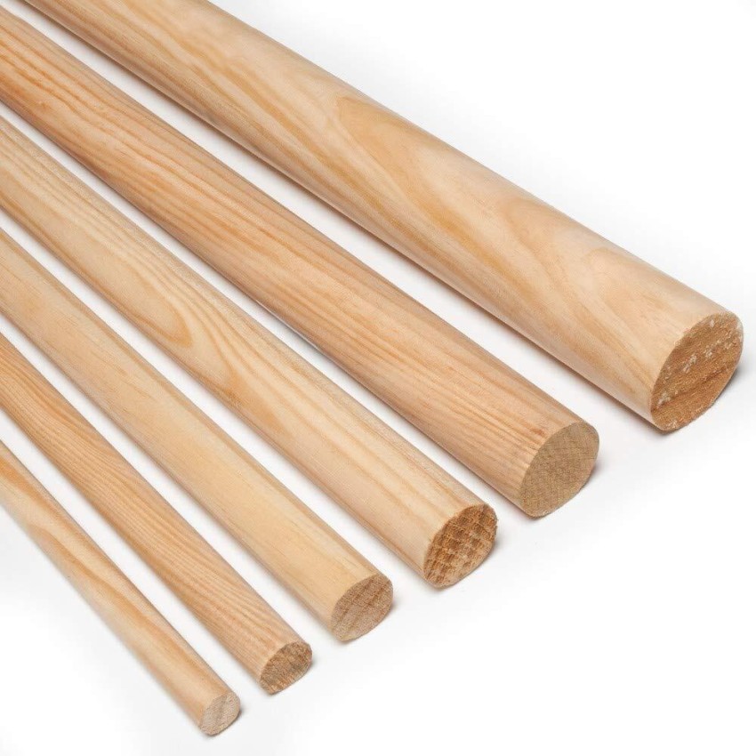 25/50 PCS Dowel Rods Wood Sticks Wooden Dowel Rods ,Natural Wood