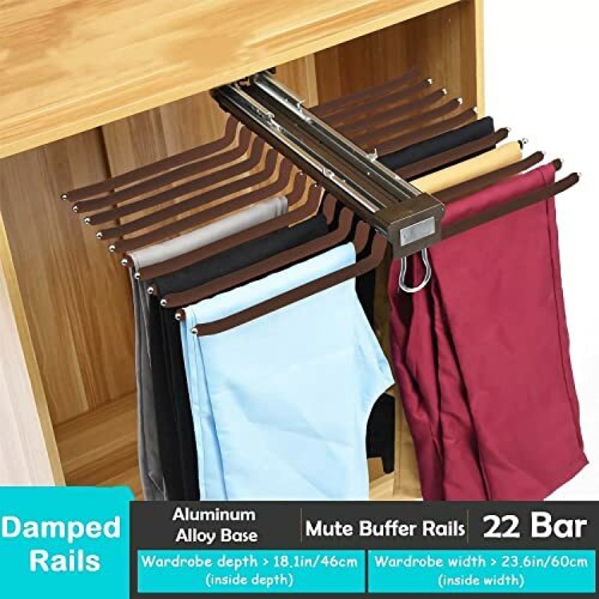 Pullout trouser holder and other accessories for your wardrobe