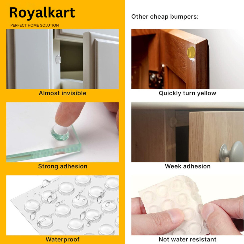 Royalkart Transparent Self Adhesive Silicone Rubber Furniture Bumper Pads 64 Pcs Table Placemat Price in India Buy Royalkart Transparent Self Adhesive Silicone Rubber Furniture Bumper Pads 64 Pcs Tabl...