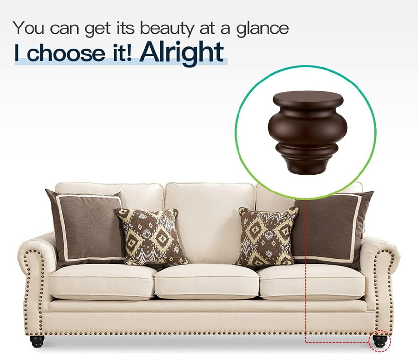 4 inch couch sale legs