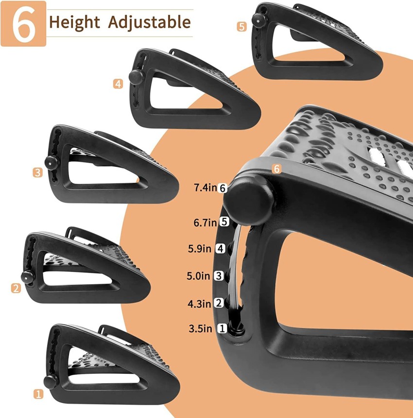 Abhsant Adjustable Height Foot Rest Under Desk at Work,6 Height Sturdy Office  Footrest Foot Rest Price in India - Buy Abhsant Adjustable Height Foot Rest  Under Desk at Work,6 Height Sturdy Office