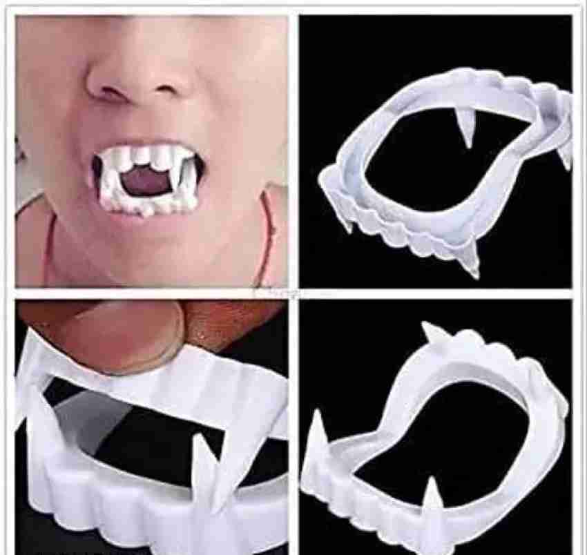 MADDYGROUP Toys Fake Dracula / 2pcs Vampire Teeth for All Ages for  Halloween Party, Theme Party Novelty Practical Jokes and Trick Toys