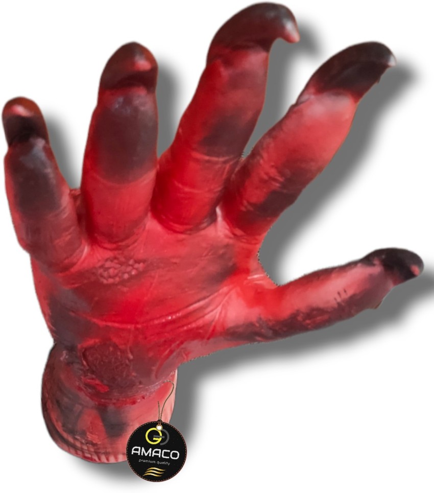 A SARKAR MAGIC WORLD GHOST HAND (RUBBER) / HALLOWEEN HAND / DUMMY FAKE  RUBBER GAG TOY HAND / HORROR BLOODY FAKE COSMETIC ARM GAG PRANK TOY Gag Toy  Price in India 