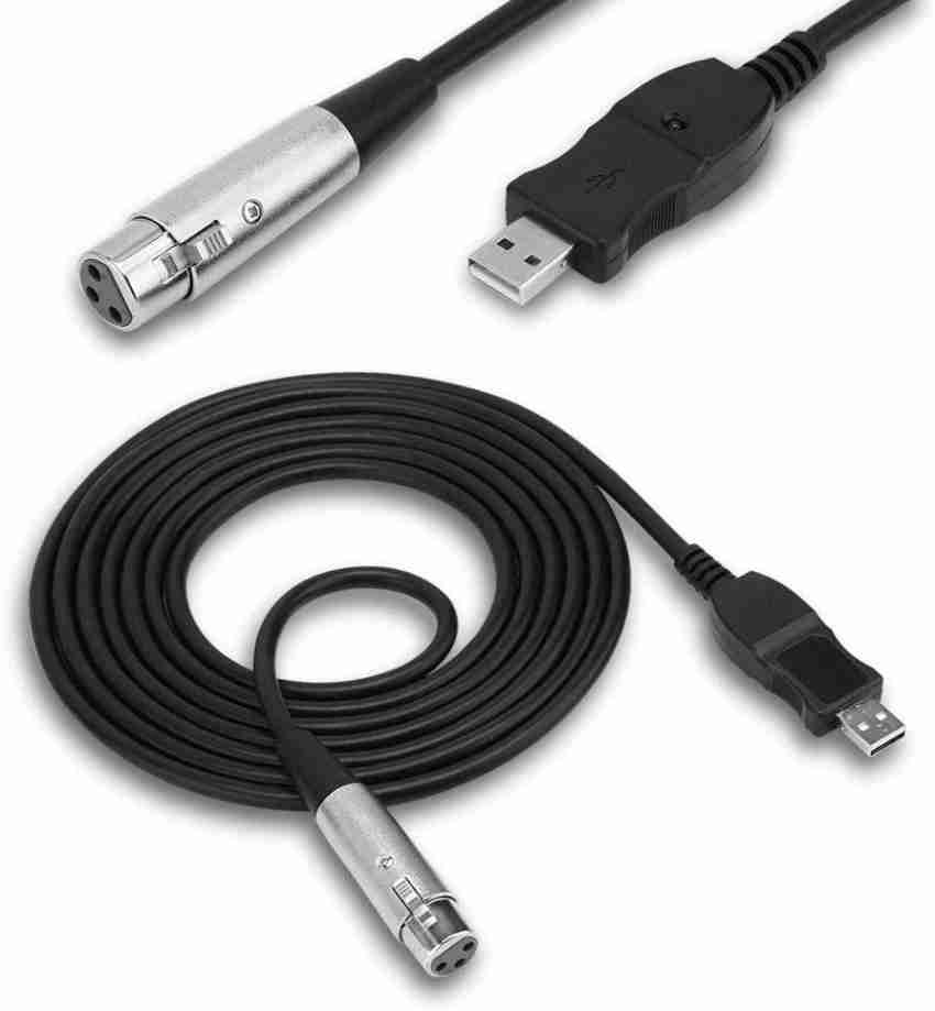 fdealz USB Microphone Cable Microphone Cable Computer USB To XLR Audio  Cable Gaming Adapter - fdealz 