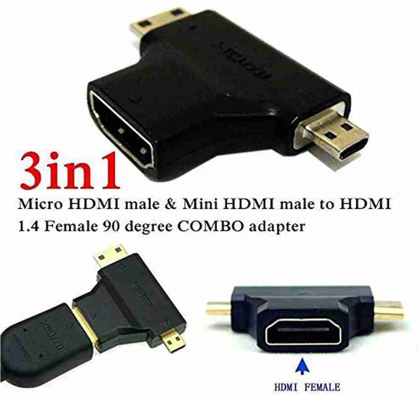 Adaptador micro hdmi deals a mini hdmi