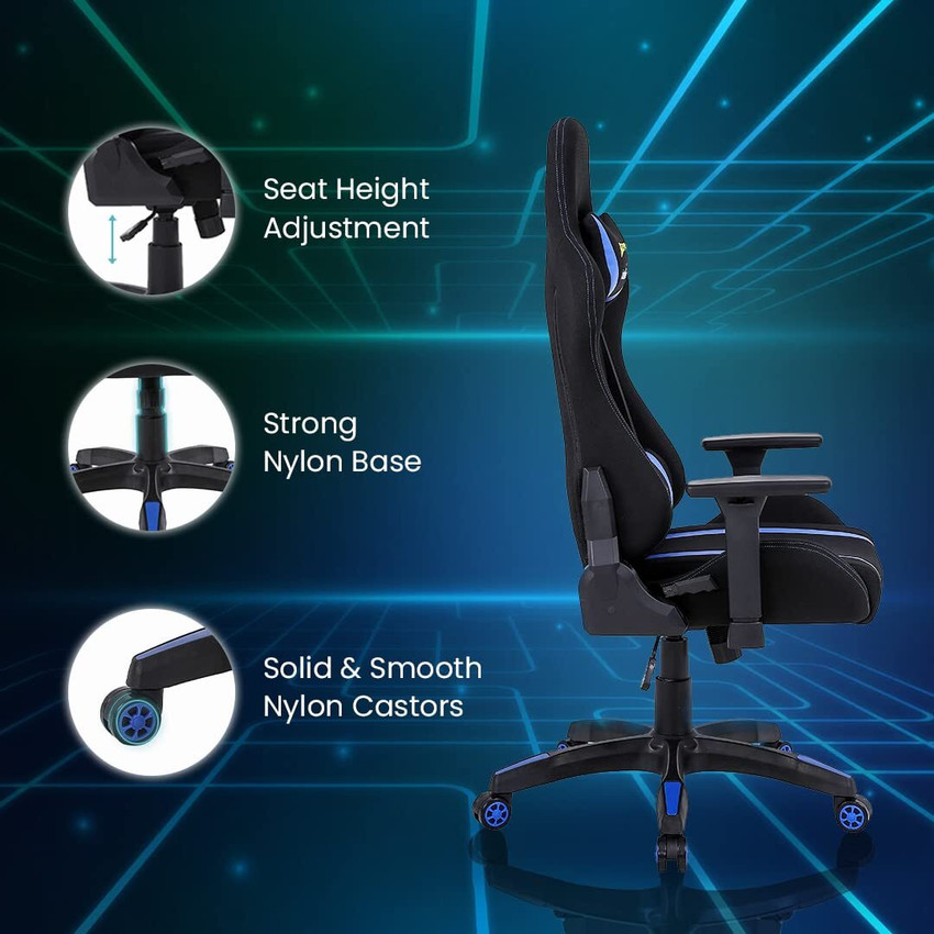 Blue gaming chair sales