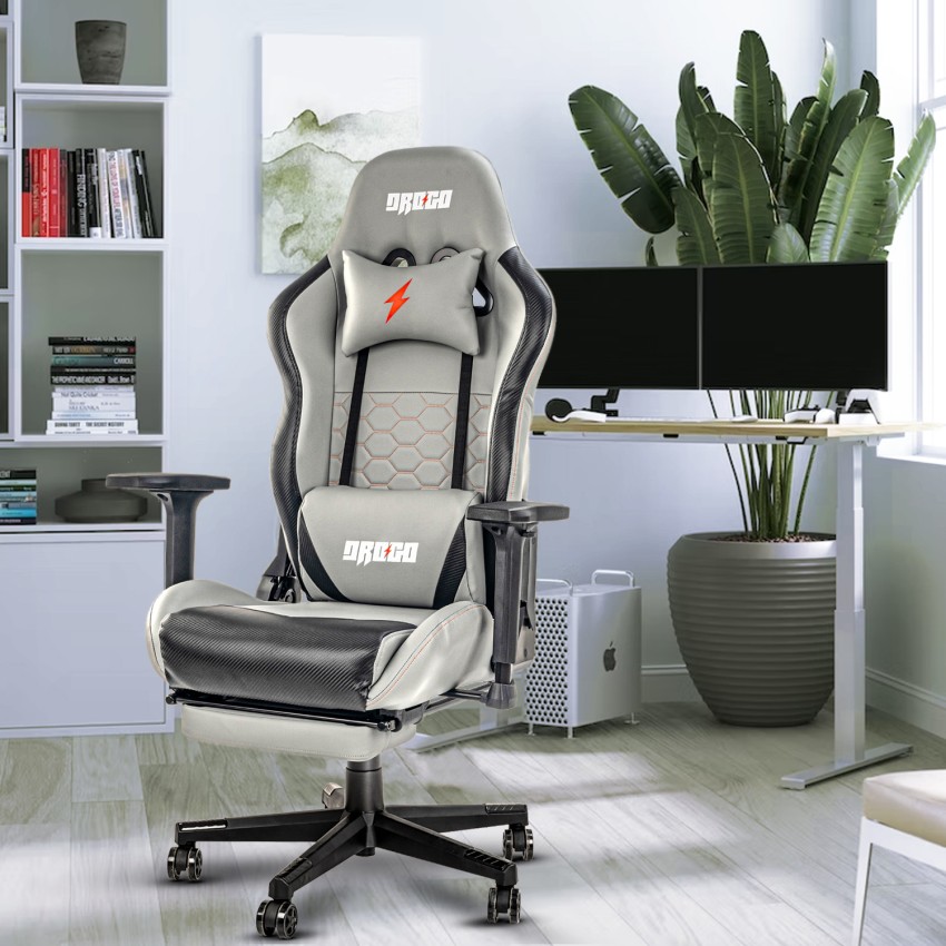 Drogo Ergonomic Gaming Chair with 7 Way adjustable Seat 3D Armrest Head &  LumbarPillow Gaming Chair