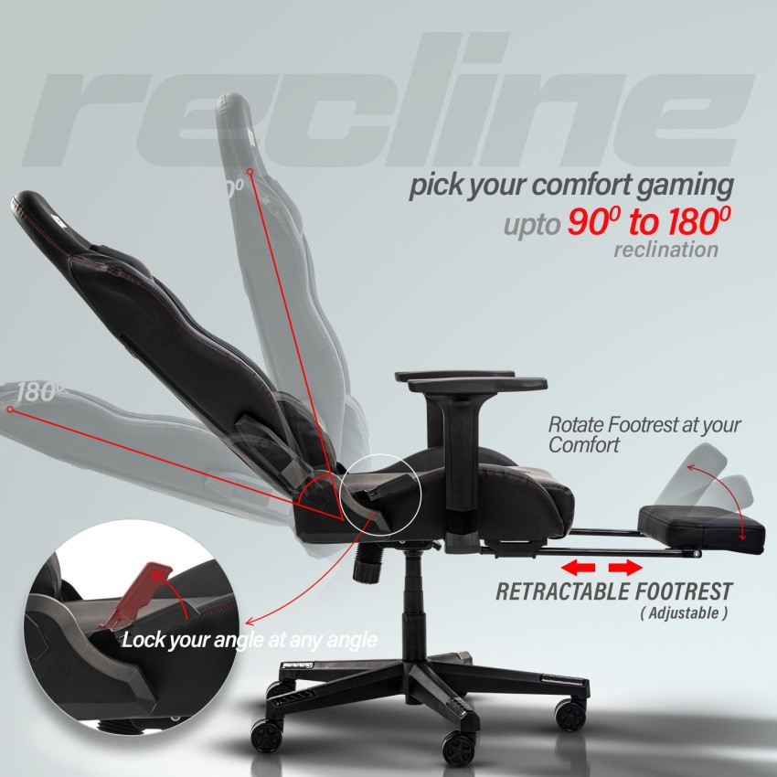 Gaming chair discount with flat seat