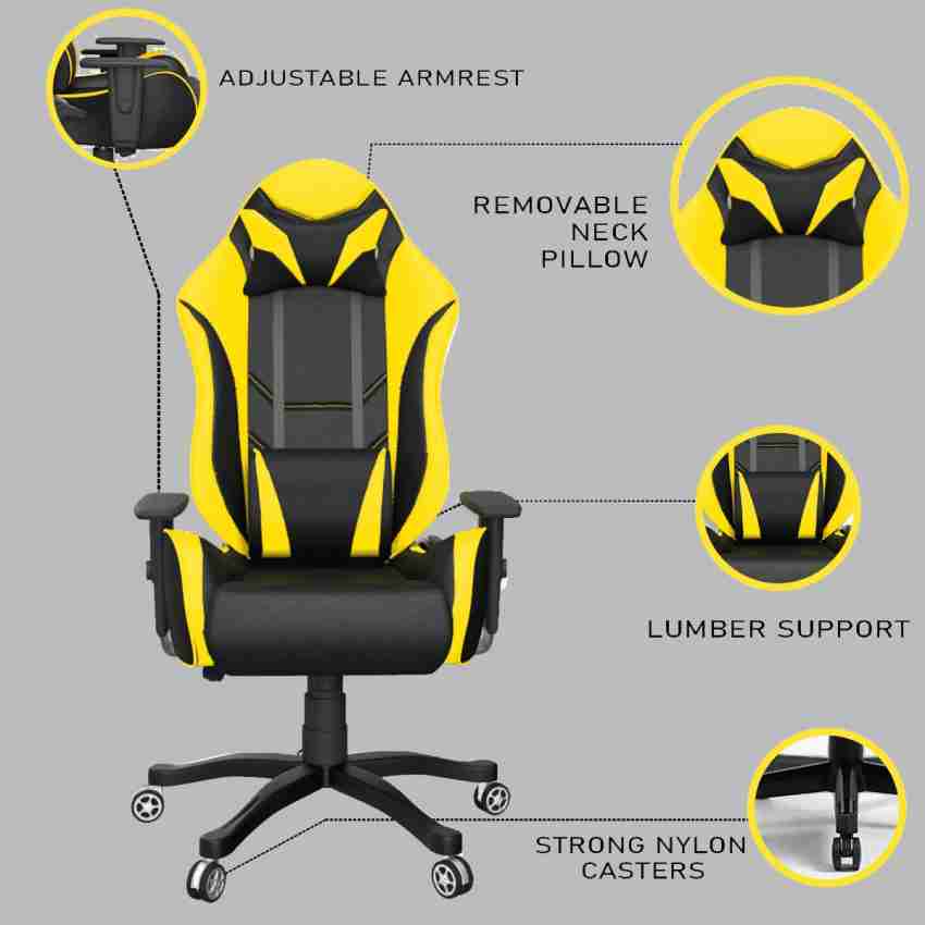 ASE Gaming Rage Series Ergonomic Gaming Chair with Head & Lumbar Pillow  Gaming Chair Price in India - Buy ASE Gaming Rage Series Ergonomic Gaming  Chair with Head & Lumbar Pillow Gaming