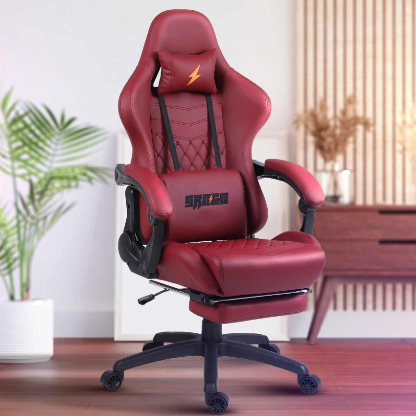 Drogo Multi-Purpose Ergonomic Gaming Chair with Adjustable Seat, Head & USB  Massager Gaming Chair