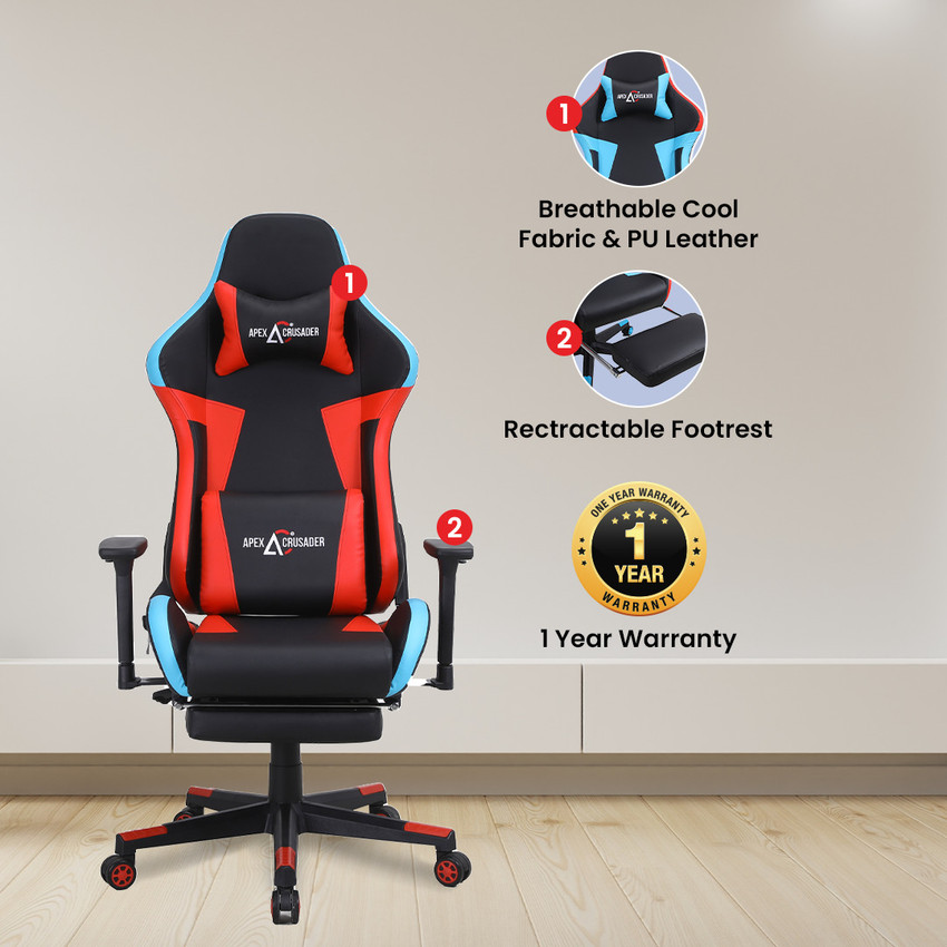 SAVYA Thunder Ergonomic Gaming Chair Adjustable Lumbar Support