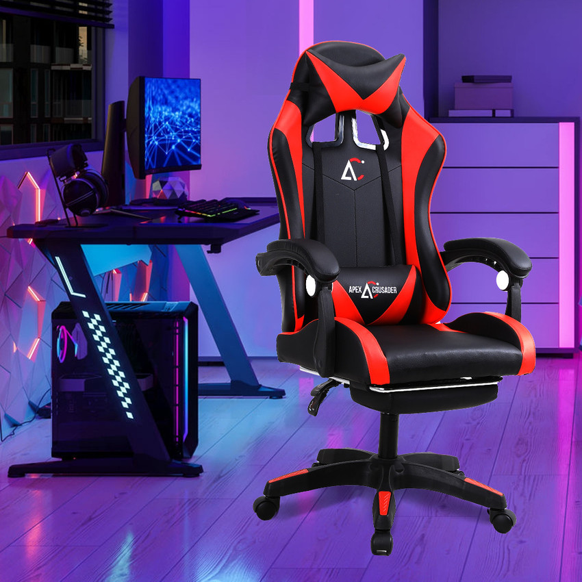 SAVYA Snipe Gaming Chair Adjustable headrest Lumbar support Comfortable footrest Gaming Chair
