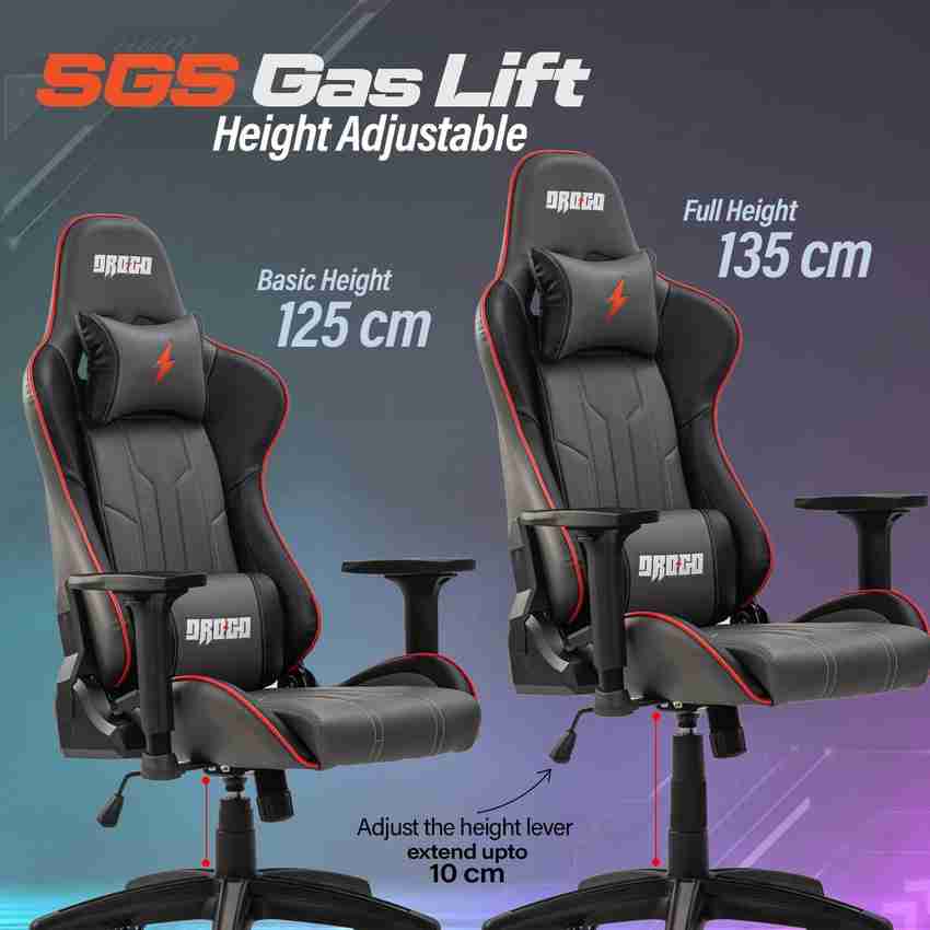 Height of gaming chair sales