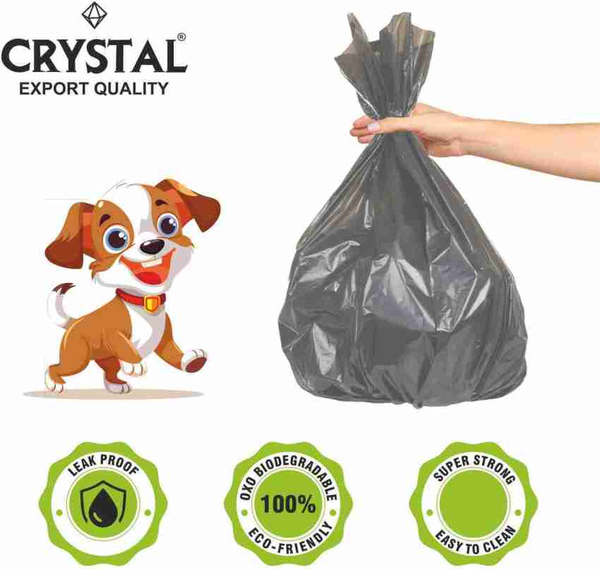 CRYSTAL Biodegradable Poop Bags on Roll Grey 30 Pcs x 6 Jumbo 1 L Garbage Bag Pack Of 180 Price in India Buy CRYSTAL Biodegradable Poop Bags on Roll