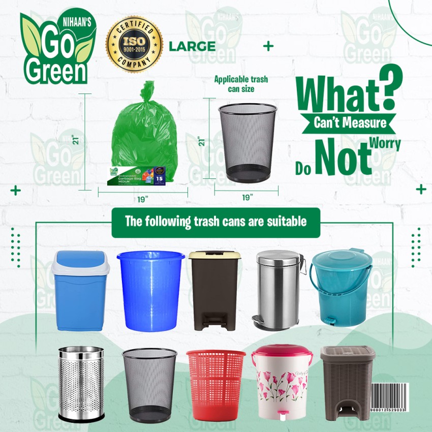 Buy Ezee Bio Degradable Garbage BagsTrash BagsDustbin Bags  48 cm x 53  cm Online at Best Price of Rs 81  bigbasket