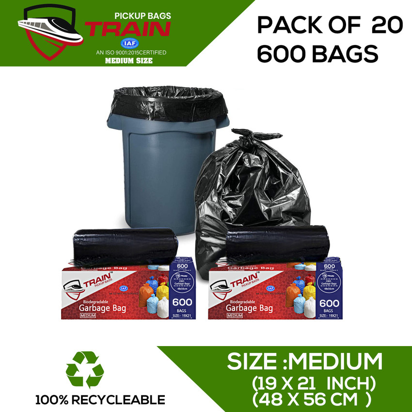 Train Garbage Bags Medium Size Disposable Biodegradable Trash Bags