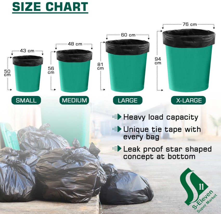 Biodegradable Garbage Bags 17 X 19 Inches Small 120 Bags 4 Rolls