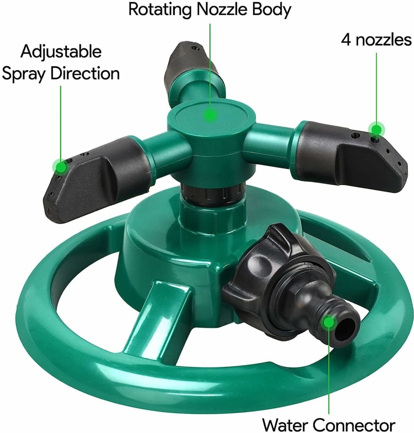 Sprinkler Nozzle 360 Degree Automatic Rotating Water Spray Garden