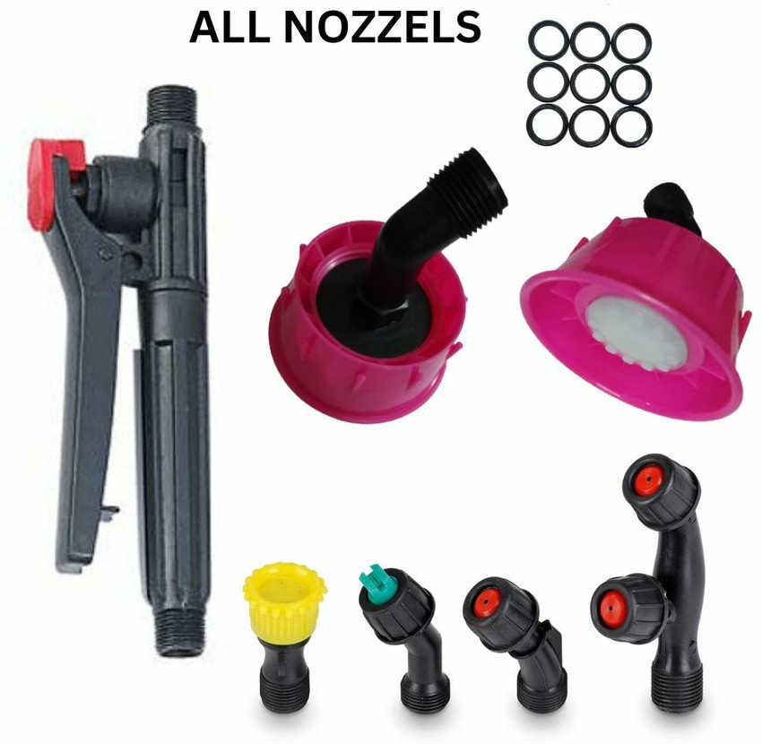 Backpack top sprayer nozzles