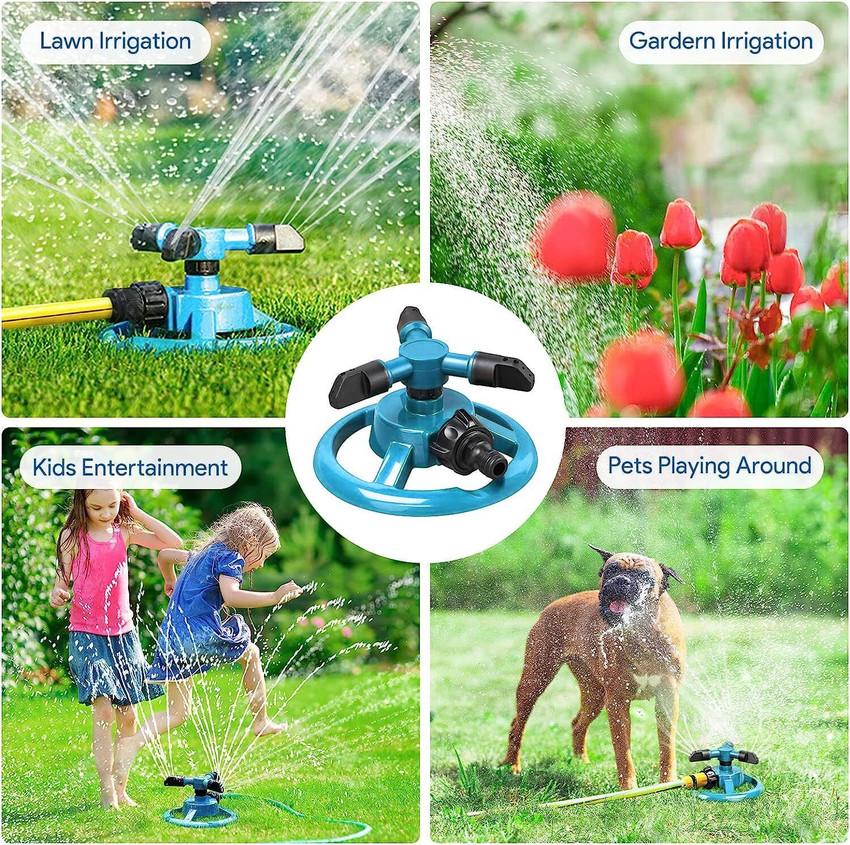 TROVEXX Garden Sprinkler for Plant Irrigation and Kids Playing Automatic 360 Rotation 0 L Hose end Sprayer Price in India Buy TROVEXX Garden Sprinkler for Plant Irrigation and Kids Playing Automatic 3...