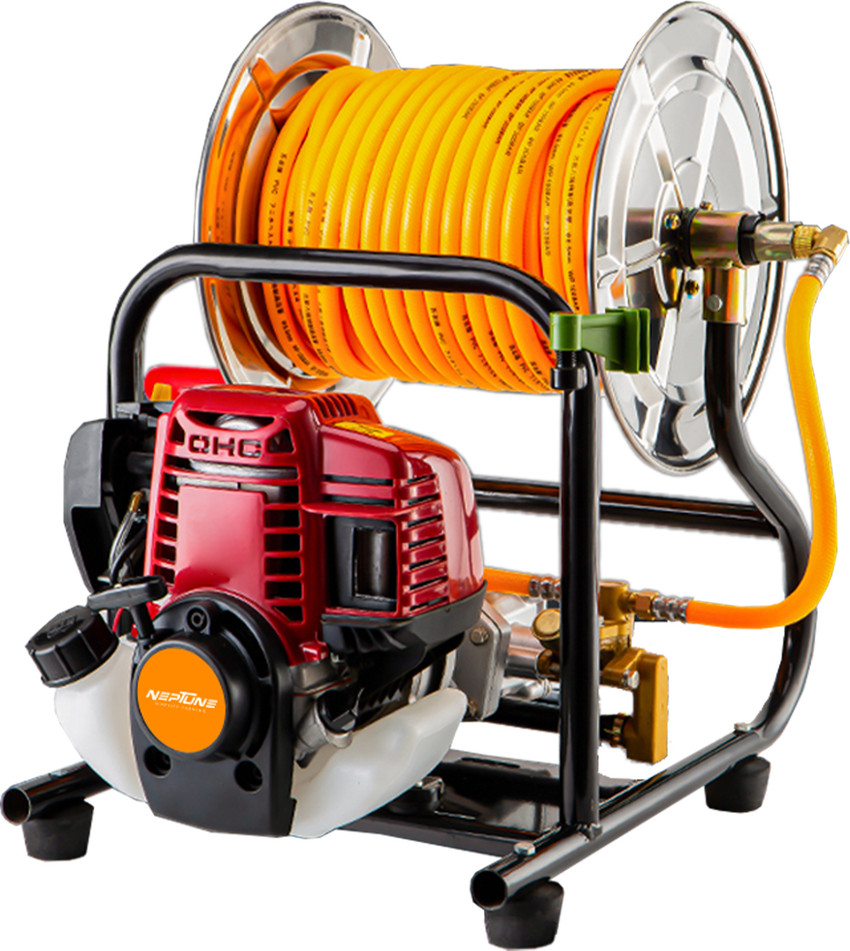 Neptune Portable Power Sprayer With 4 Stroke Engine Hose Reel 50Meter Hose NPW 768 WH 0 L Hose end Sprayer Price in India Buy Neptune Portable Power Sprayer With 4 Stroke Engine Hose