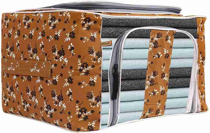 JD FRESH Storage Beg Pack Of 1 Wardrobe organizer for clothes Storage box for Clothes Pack Of 1 Storage Beg Khaki Price in India Buy JD FRESH Storage Beg Pack
