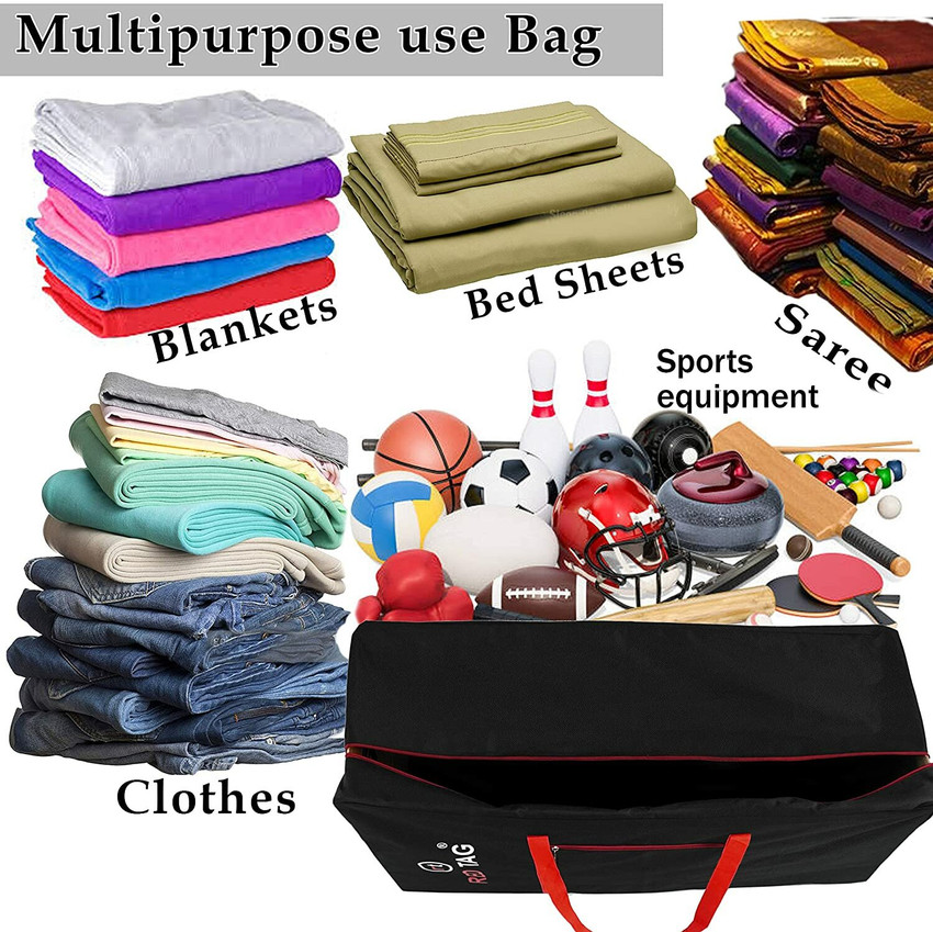 STORITE 2 Pack Moisture Proof Heavy Duty Nylon Multi Purpose 236 L Storage Bag Stationery Paper Blankets Clothes Storage Bag For Travel 113x39.5x53 cm Price in India Buy STORITE 2 Pack Moisture Proof ...