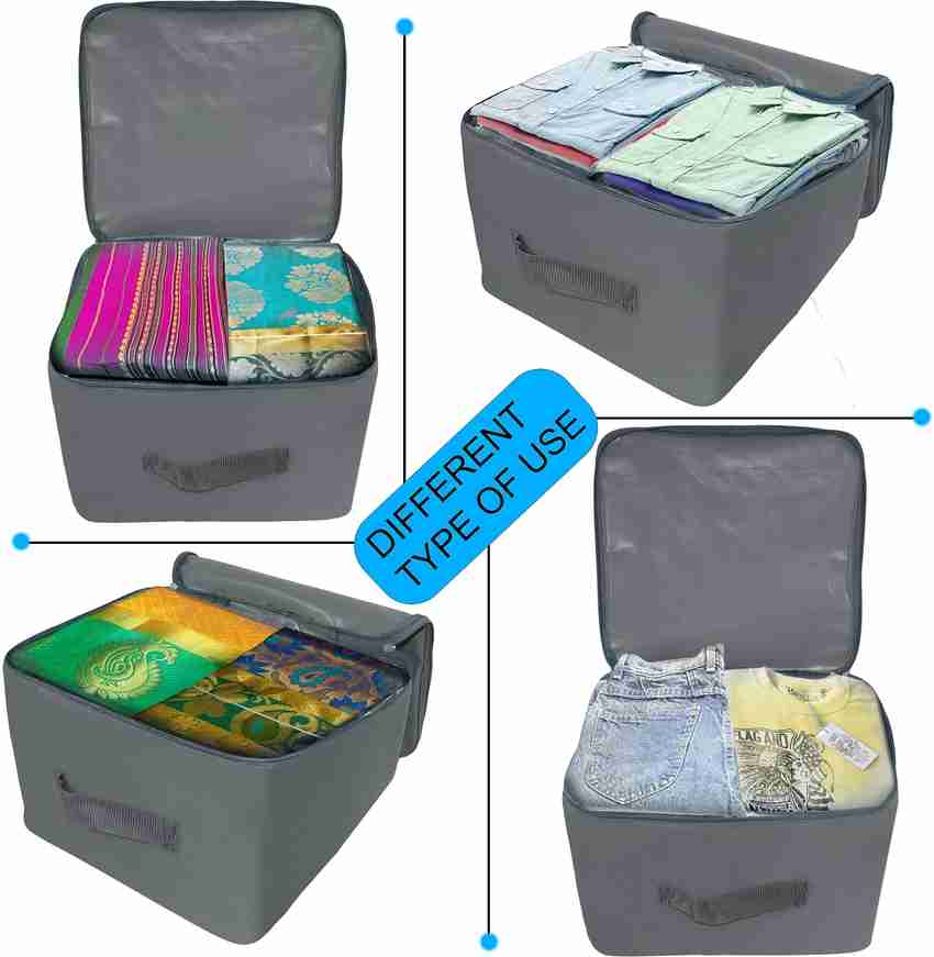 STORITE 2 Pack Nylon Wardrobe Bag Wardrobe Bag Underbed Moisture Proof Cloth Storage Organiser Zippered Closure Handle Price in India Buy STORITE 2 Pack Nylon Wardrobe Bag Wardrobe Bag Underbed