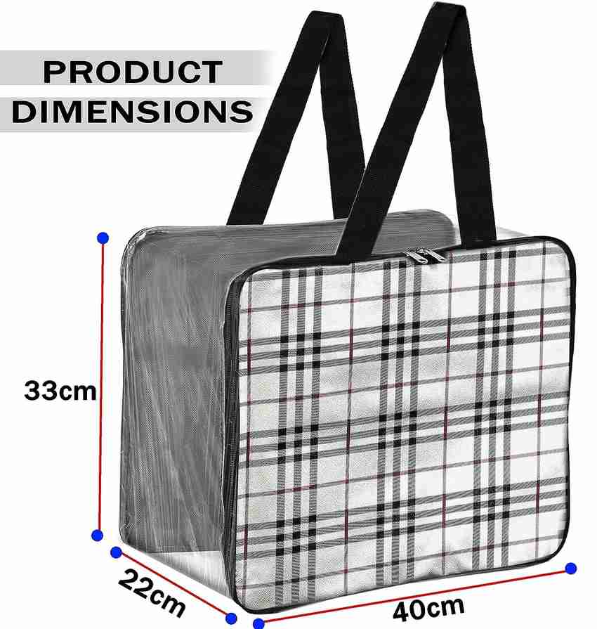 TULMAN 6 Pack Polyvinyl Chloride Transparent Storage Bag Clothes